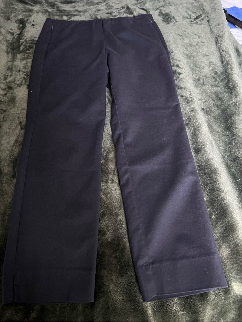 J.JILL Navy Pants -zip pockets - comfortable pull on. Slight stretch